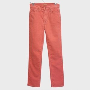 Mother The Mid Rise Dazzler Ankle Hopscotch in Pink Eraser, size 26